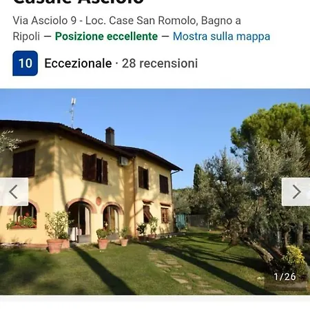 Bed & Breakfast Casale Asciolo Bagno A Ripoli